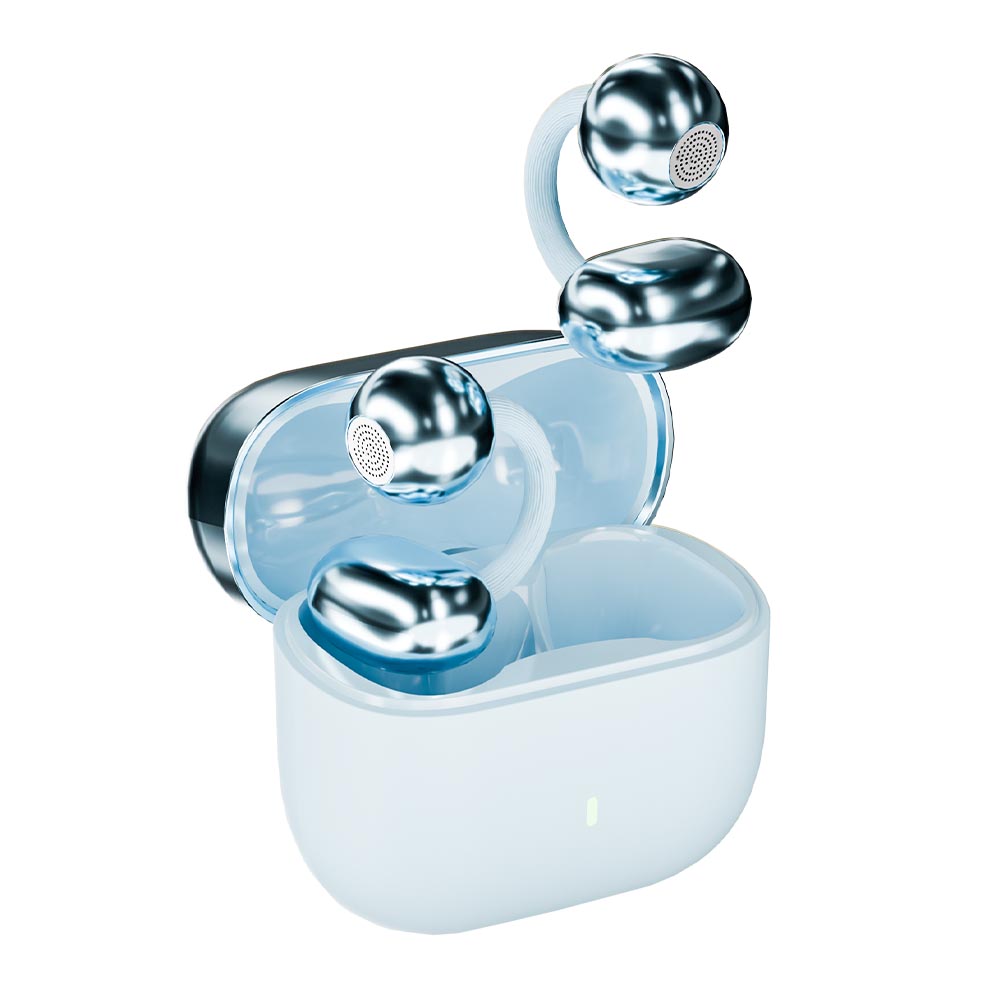 Open Ear Clip TWS Earbuds Bluetooth 6.0 Wireless Earphones | 12mm Stereo Sound Touch Control OEM/ODM