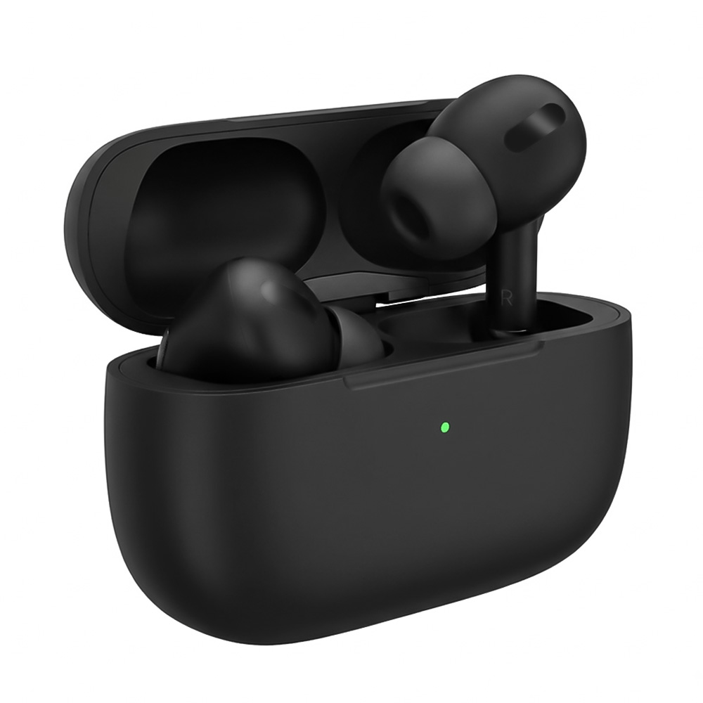 Bluetooth 6.0 TWS Earbuds | Black Wireless Earphones with Touch Control & 300mAh Charging Case | OEM