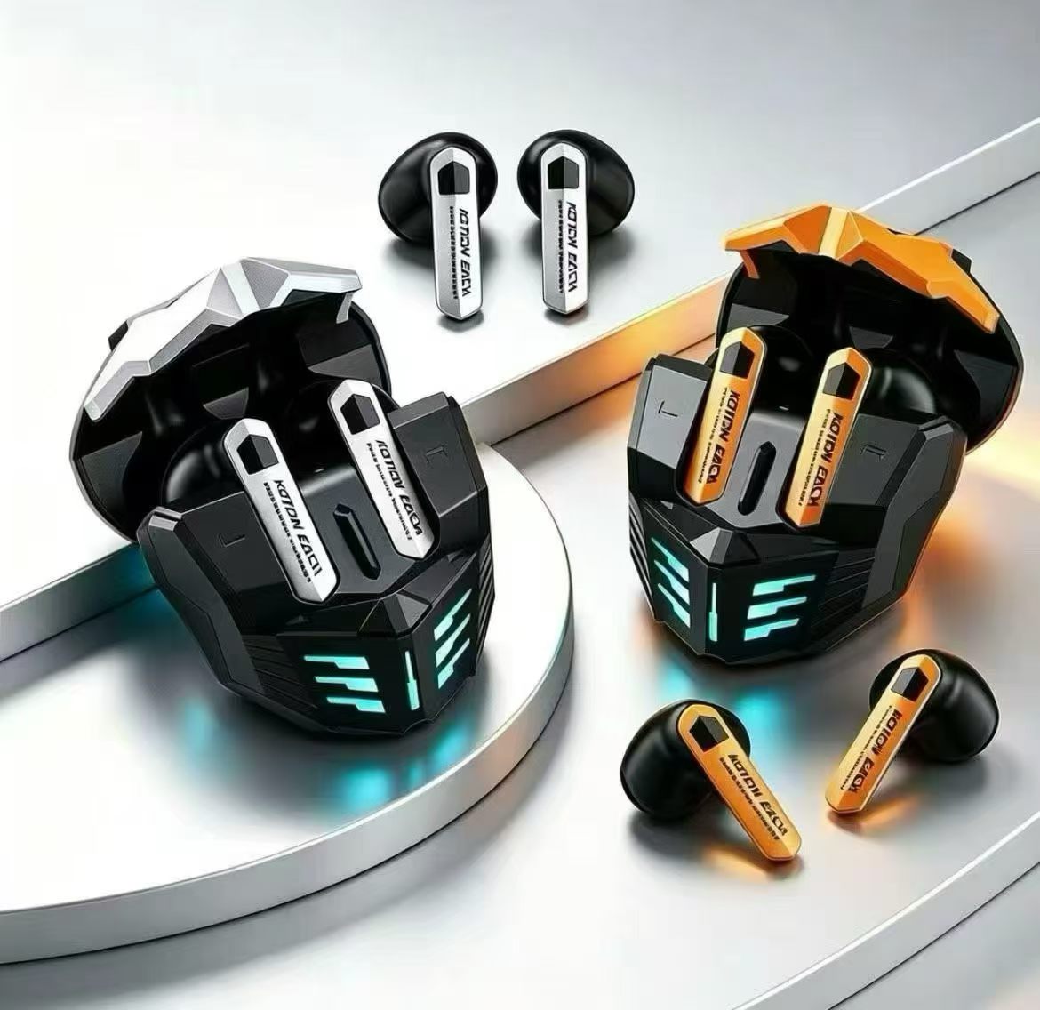 Gaming TWS Earbuds Bluetooth 6.0 | 13mm HiFi Wireless Earphones with 6H Playback | Punk Style OEM/OD Gaming TWS Earbuds Bluetooth 6.0 | 13mm HiFi Wireless Earphones with 6H Playback | Punk Style OEM/OD