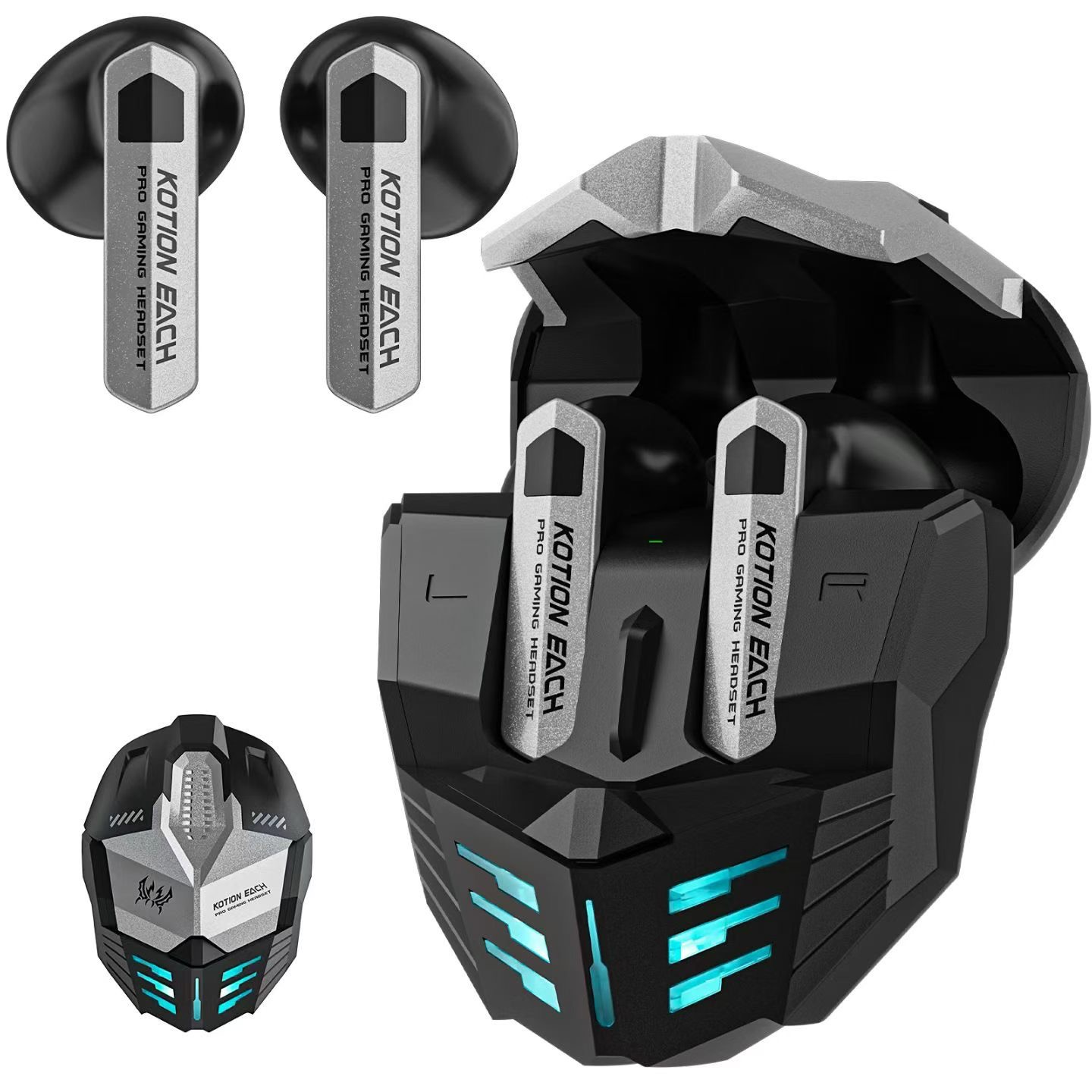 Gaming TWS Earbuds Bluetooth 6.0 | 13mm HiFi Wireless Earphones with 6H Playback | Punk Style OEM/OD