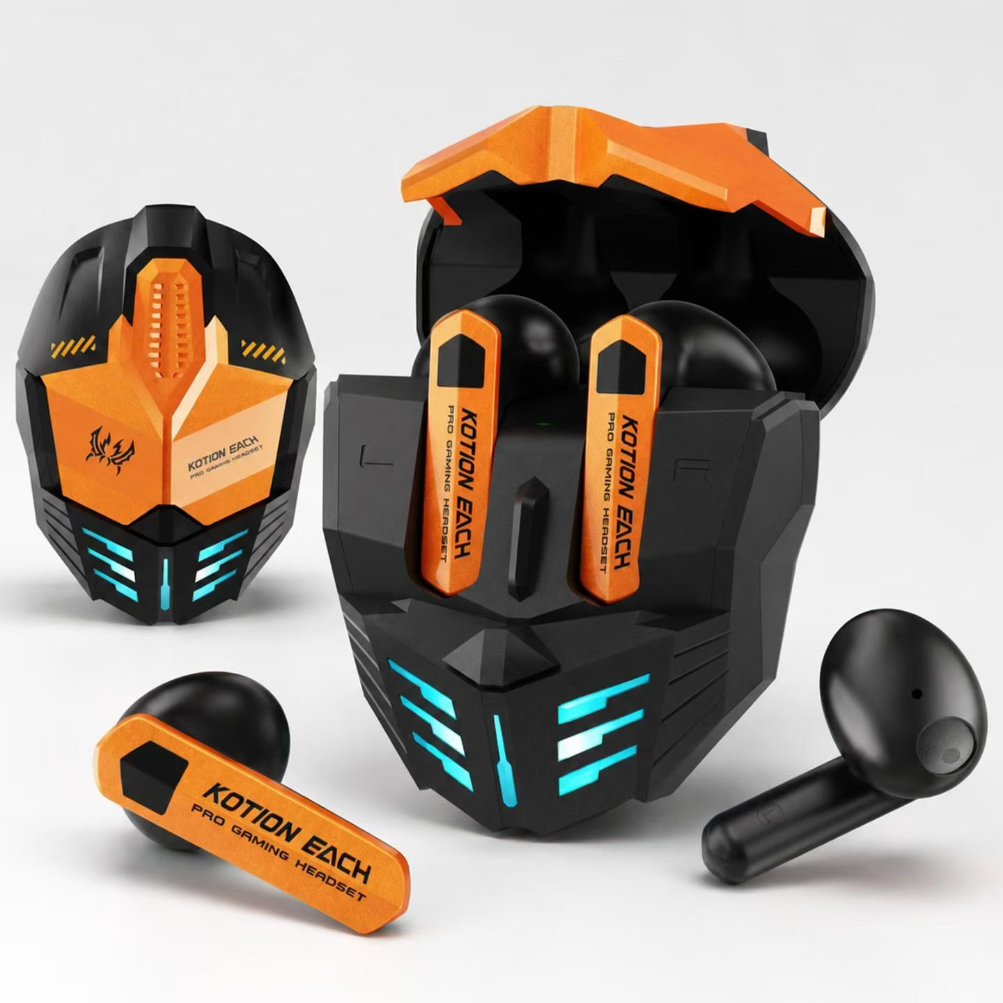 Gaming TWS Earbuds Bluetooth 6.0 | 13mm HiFi Wireless Earphones with 6H Playback | Punk Style OEM/OD