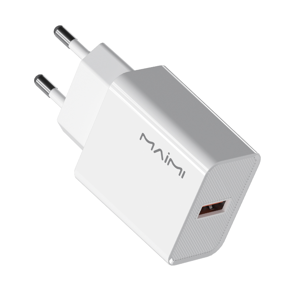 22.5W EU Fast Charger Manufacturer | Single USB-A QC Charger Block| Maimi